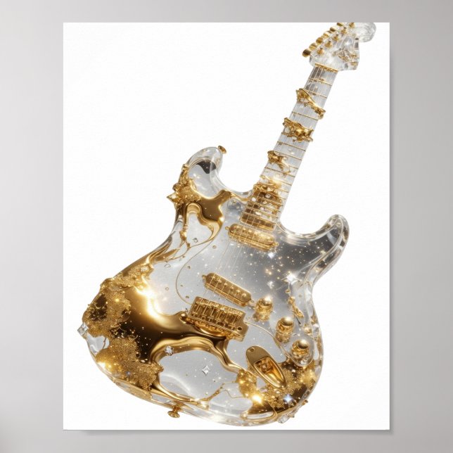 Ren Silver ABSTRAKT KONST Konsttryck Poster (Framsidan)