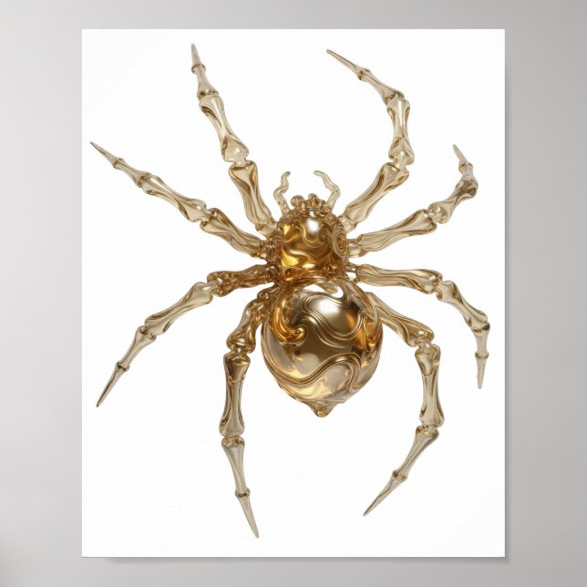 Ren Silver ABSTRAKT KONST Modern Design Poster (Framsidan)