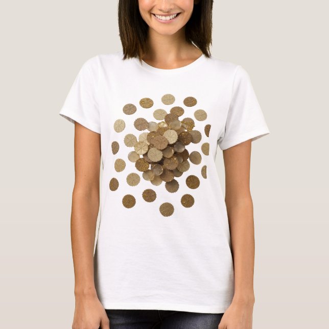 Ren Silver ABSTRAKT KONST Statement Design T Shirt (Framsida)