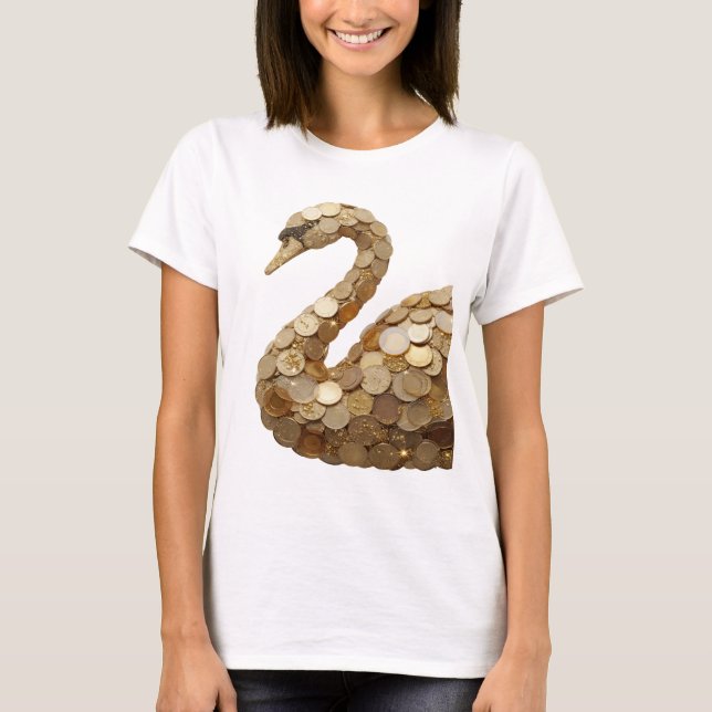 Ren Silver ABSTRAKT KONST Statement Design v2 T Shirt (Framsida)