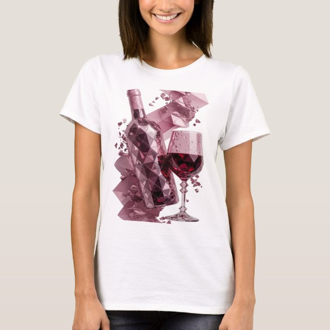 Ren Silver ABSTRAKT KONST Statement Design v3 T Shirt (Framsida)