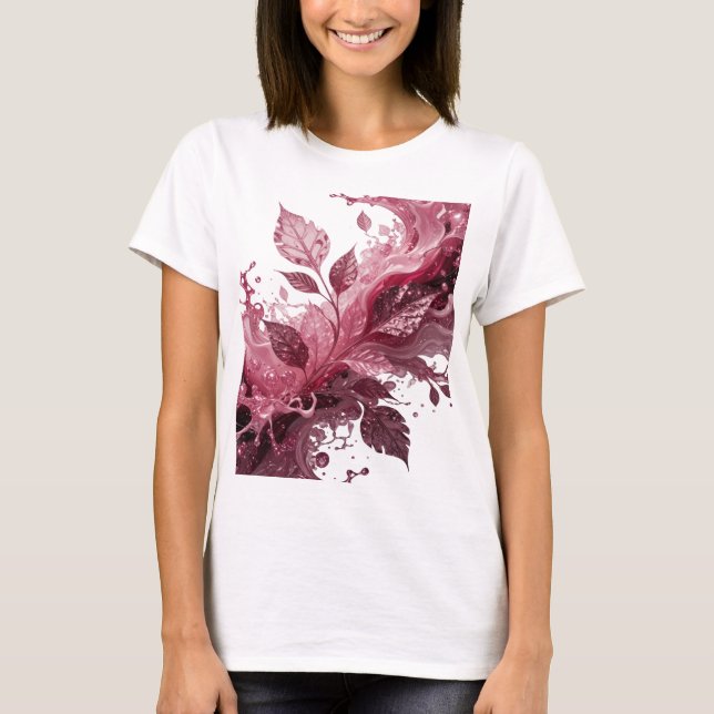 Ren Silver BLOMMOR I JUICE Grafisk T-shirt (Framsida)