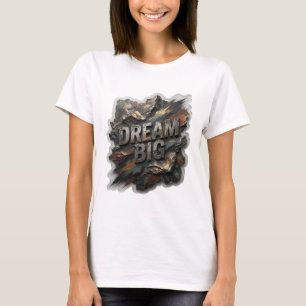 Ren Silver DREAM BIG Citat T-Shirt