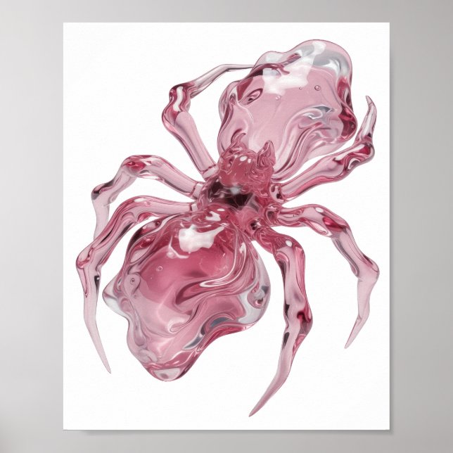 Ren Silver GLASSPIDER Design Poster (Framsidan)