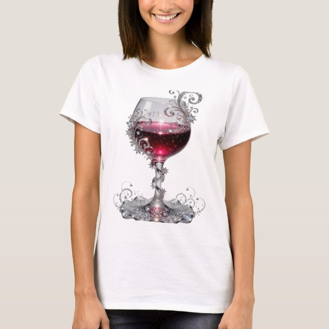 Ren Silver RÖD VINGLAS Shaminstitel T Shirt (Framsida)