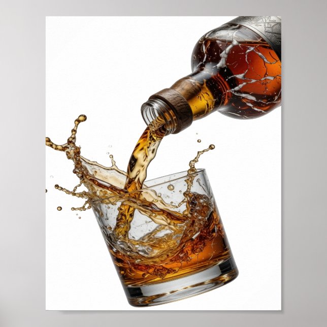 Ren Silver WHISKY SPLASH Design Poster (Framsidan)