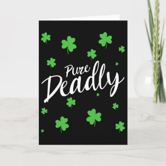 Ren Skitkul Irisk Slang Shamrock St Patricks  Kort