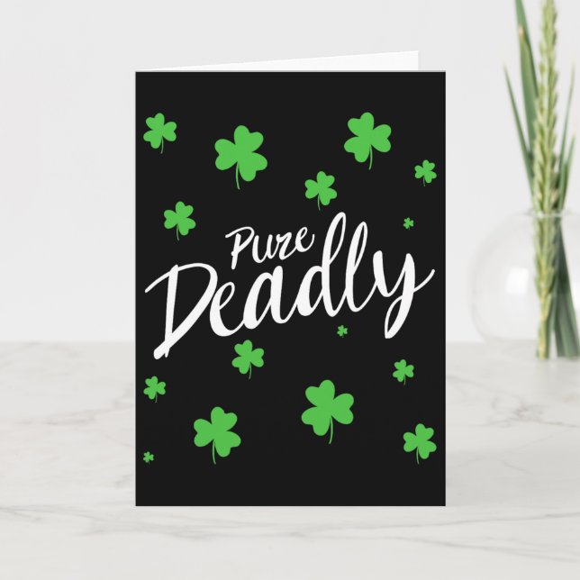 Ren Skitkul Irisk Slang Shamrock St Patricks  Kort (Framsida)
