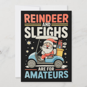 Ren Sleighs Är För Amatörer Santa Golf Cart Inbjudningar