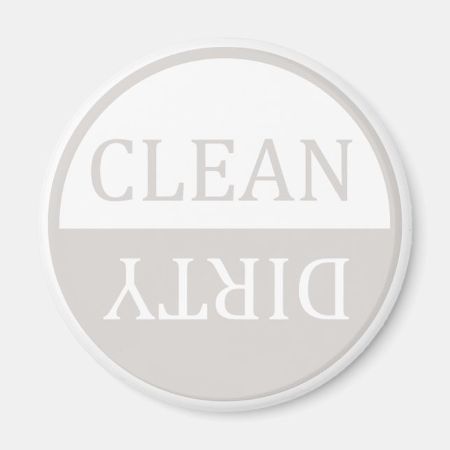 Ren smutsig beige diskmaskmagnet magnet (Framsidan)