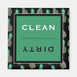 Ren/smutsig Dishwasher  Tropiska ananas Magnet
