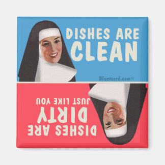 Ren smutsig diskmaskin, lustig nun magnet