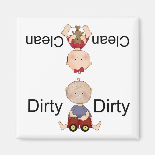 ren smutsig diskmaskin magnet (Framsidan)