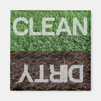 Ren/smutsig diskmaskin Magnet