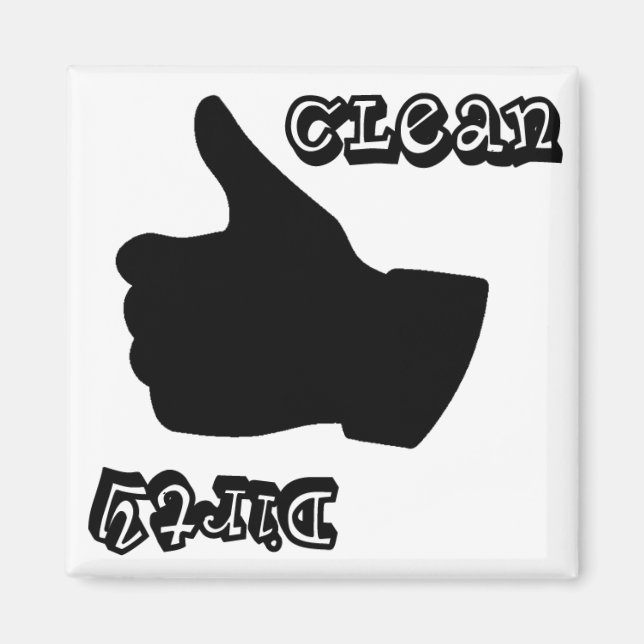 Ren/smutsig diskmaskin magnet! magnet (Framsidan)