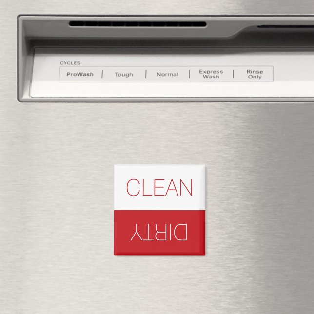 Ren smutsig indikator, reversibel diskmaskin röd magnet (In Situ (Dishwasher))