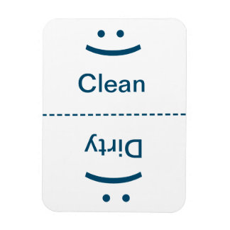 Ren smutsig magnet - blått - (sjömil/Frown)