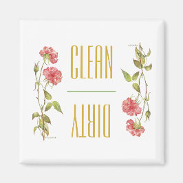 Ren smutsig rosa-tvättmaskin magnet