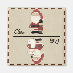 Ren/smutsig Santa Magnet