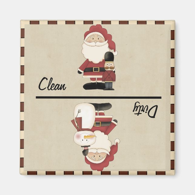 Ren/smutsig Santa Magnet (Framsidan)