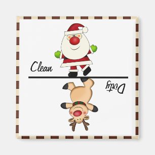 Ren/smutsig Santa Magnet