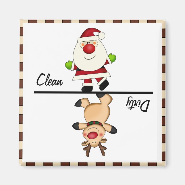 Ren/smutsig Santa Magnet (Framsidan)
