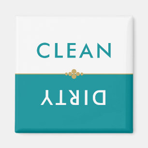 Ren smutsig skalk och vit tork magnet