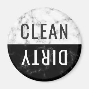 Ren smutsig svart blanka Dishwasher Magnet