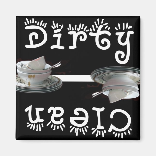 Ren/smutsig (svart) magnet (Framsidan)
