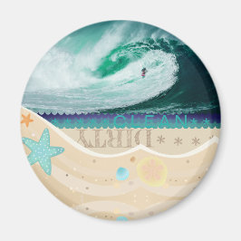 Ren/smutsig vändsidesbusshållare magnet