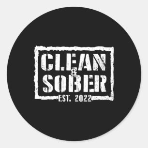 Ren sober Est 2022 Motiveringsstöd för säkerhet Runt Klistermärke