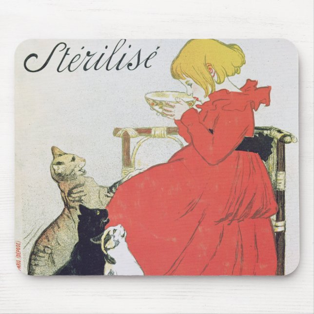 Ren steriliserad mjölk för affischadvertizing musmatta (Framsidan)