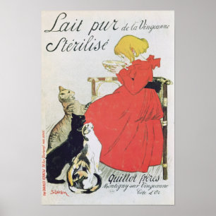 Ren steriliserad mjölk för affischadvertizing poster