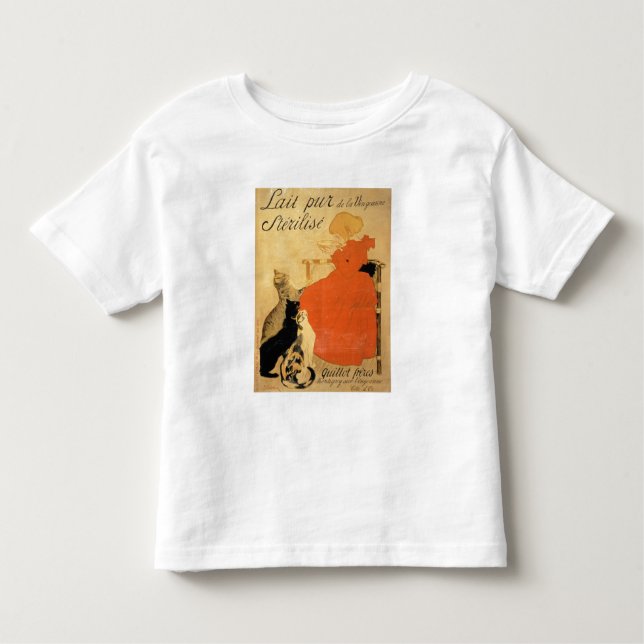 "Ren steriliserad mjölk från La Vingeanne", 1894 T-shirt (Framsida)