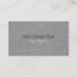 Ren svart och Grått Linen Burlap Struktur Visitkort