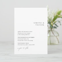 Ren svart och vit QR-kod Modern Bröllop