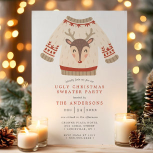 Ren Tacky Ful Jul Tröja Party Inbjudningar