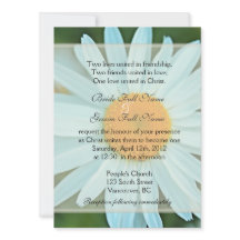 Ren vit daisy blomma Christian bröllop