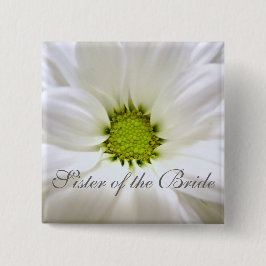 ren vit daisy bröllop knapp