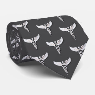 Ren vit detaljerad Caduceus Medical Anthracite Slips