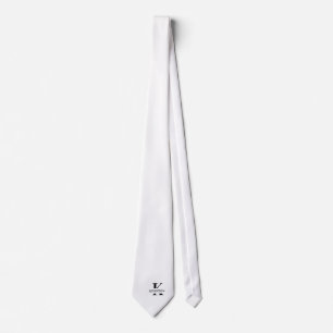 Ren Vit Elegant Monogram + Namn Slips