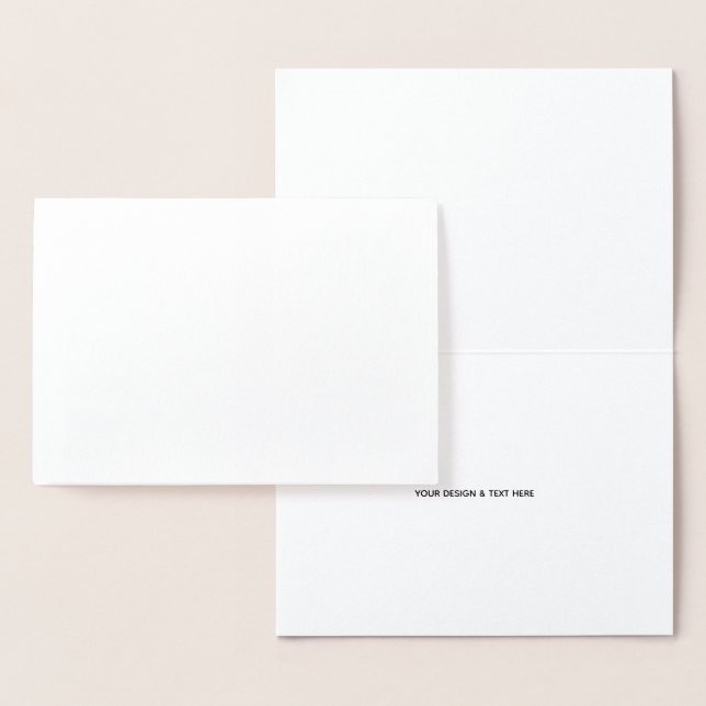 Ren Vit minimalist kondoleanskort för husdjur Folierat Kort (Display)