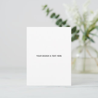 Ren Vit Minimalistisk Tacksamhetskort Vykort