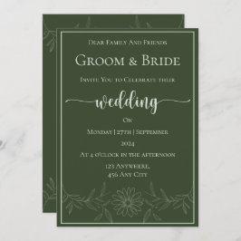 Rena bliss: Daisy Flower Bröllop Inbjudningar