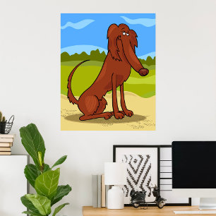 Rena Bred Irish Setter-Hund Poster