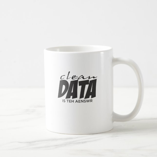 Rena data är svaret kaffemugg (Höger)