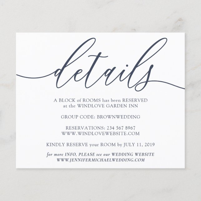 Rena detaljer Enkel bröllopsbudget Flygblad (Framsidan)