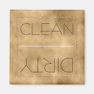 Rena/Dirty Dishwasher Guld Glitz Magnet
