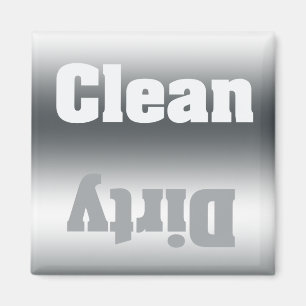 Rena eller Dirty Silver-gradient Dishwasher Magnet