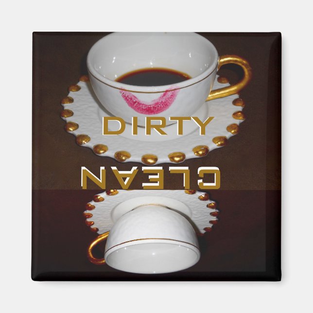 Rena eller smutsa diskmaskiner magnet (Framsidan)